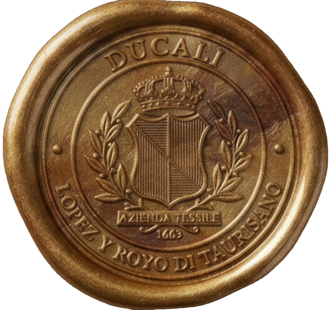 Ducali — Azienda Tessile Lopez y Royo di Taurisano, wax seal